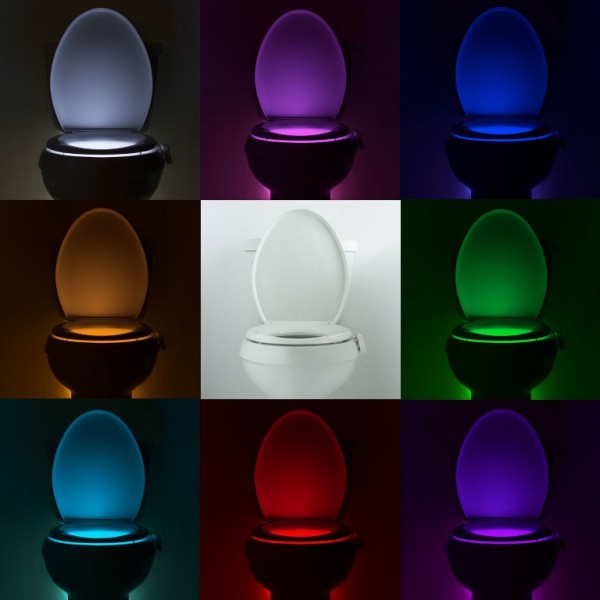 8 colour Motion Sensor Toilet LED Night Light