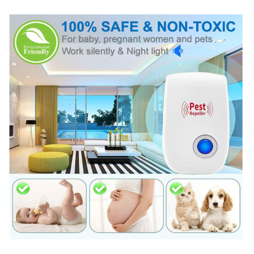 Electronic Ultrasonic Dual Speaker Pest Mouse Insect Repeller 