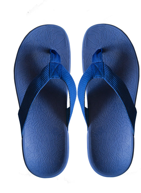 Premium Orthotic Flip Flops Navy