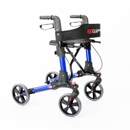 REDGUM Compact Side Folding Seat Walker Rollator - Emobility Shop