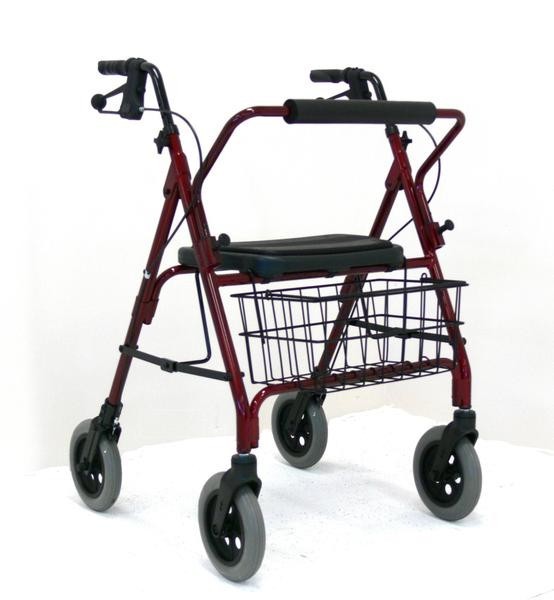 Powdercoated Aluminium Frame Mack Rollator 150kg - Emobility Shop