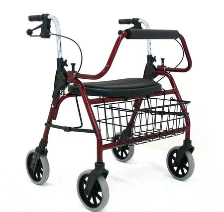 Powdercoated Aluminium Frame Mack Rollator 150kg - Emobility Shop