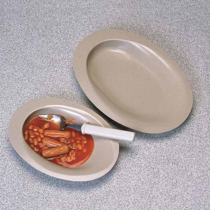 Manoy Contoured Plate Large, 279 x 197mm White