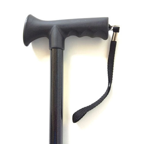 PCP Folding Walking stick Soft Handle Grip Black - Emobility Shop