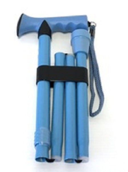 Folding Walking Stick Soft Rubber Hand Grip Pearl Finish - Emobility Shop