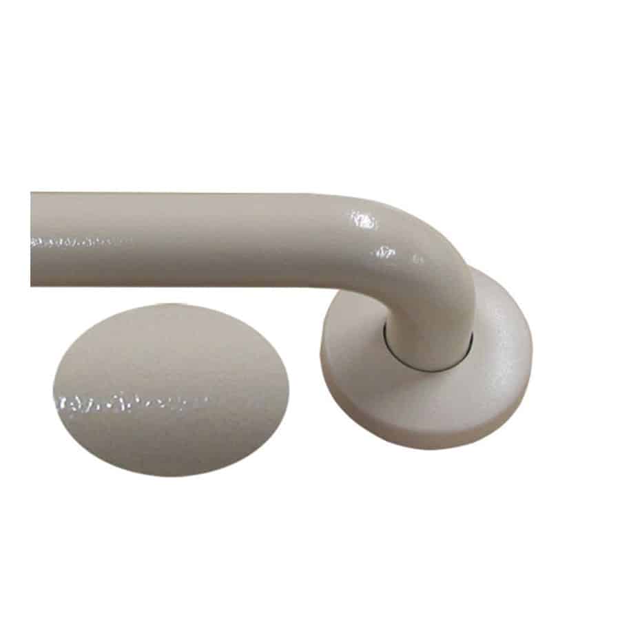 Satin Stainless Steel Grab Rail Power Coated Almond Ivory