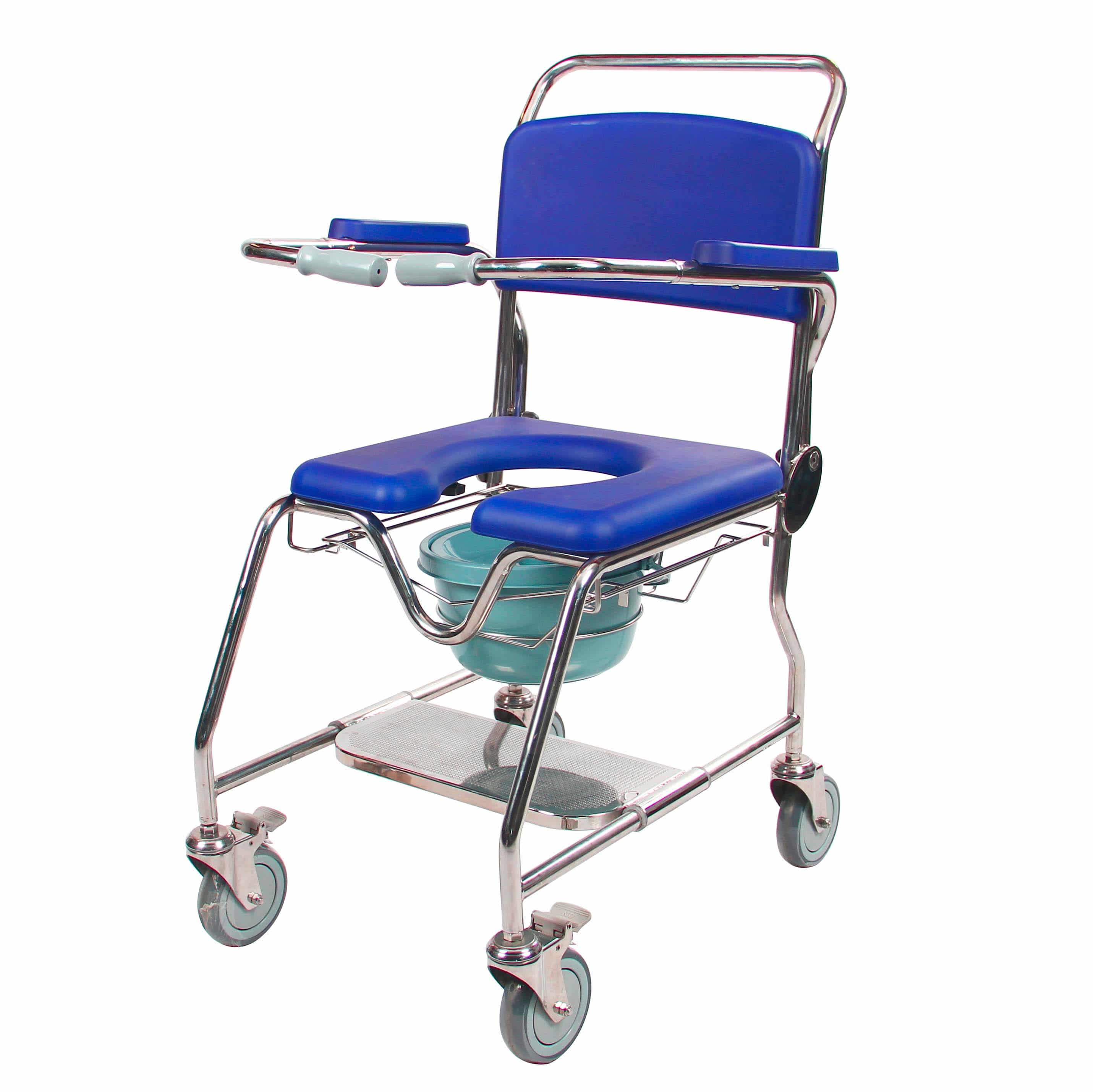 Stainless Steel Shower Commode | EmobilityShop