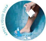 Shower Sandal Foot Scrubber - Emobility Shop