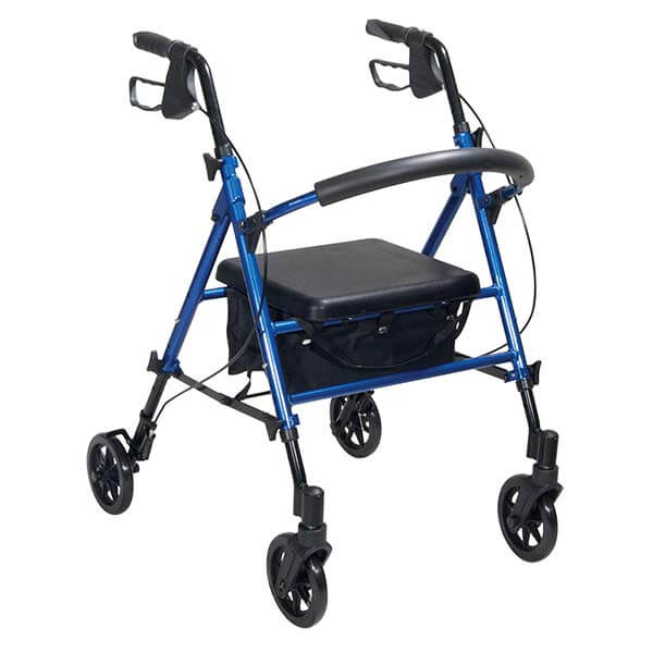 Drive Adjustable Seat Height Walking Rollator - Emobility Shop