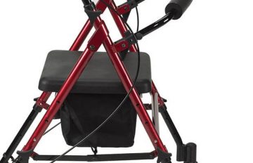 Drive Adjustable Seat Height Walking Rollator - Emobility Shop