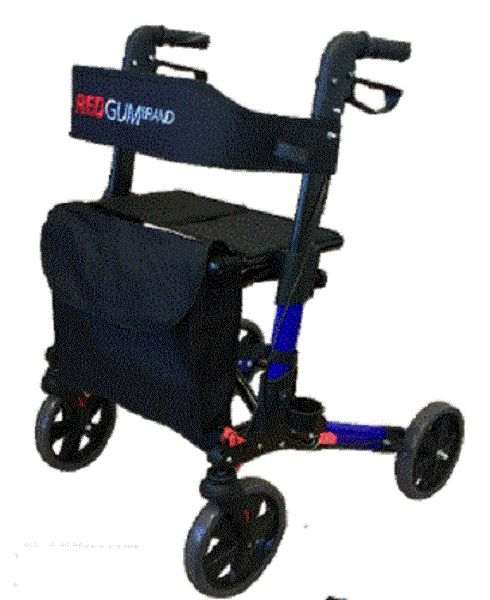 REDGUM Compact Side Folding Seat Walker Rollator - Emobility Shop