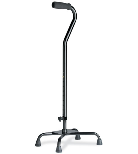 Aluminium Quad Large Base Walking Stick - Emobility Shop