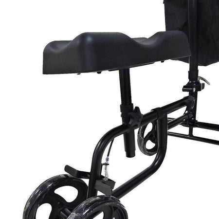 Foldable Knee Walker Scooter With Black Basket