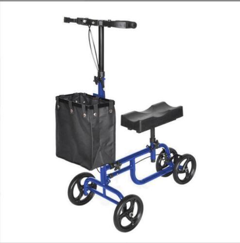 Foldable Knee Walker Scooter With Black Basket - Emobility Shop