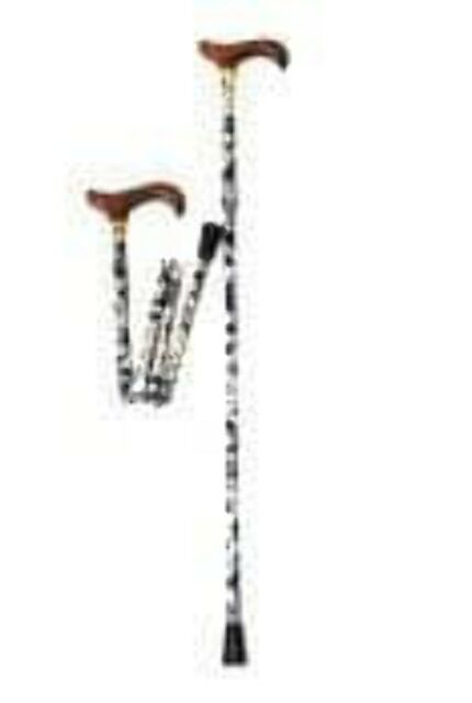 Folding Walking Stick with Floral Pattern - Emobility Shop